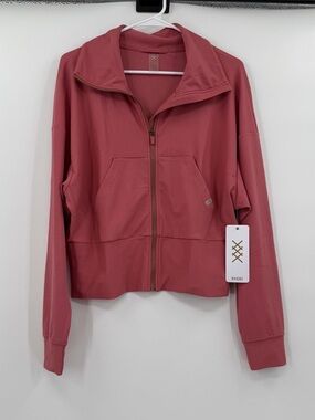 Rhone ripple full zip pink jacket medium